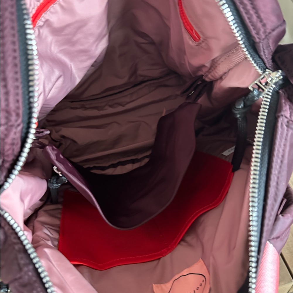 Boxer Large Women's Backpack Tote - Burgundy - Picture 3 of 4